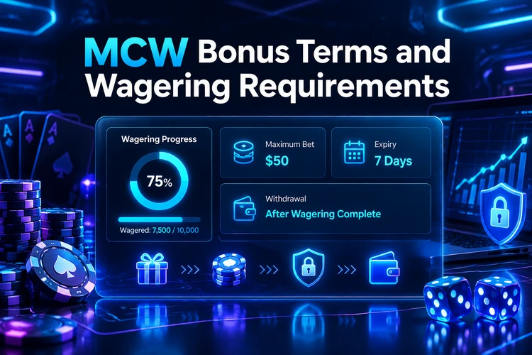 MCW Bonus Terms and Wagering Requirements